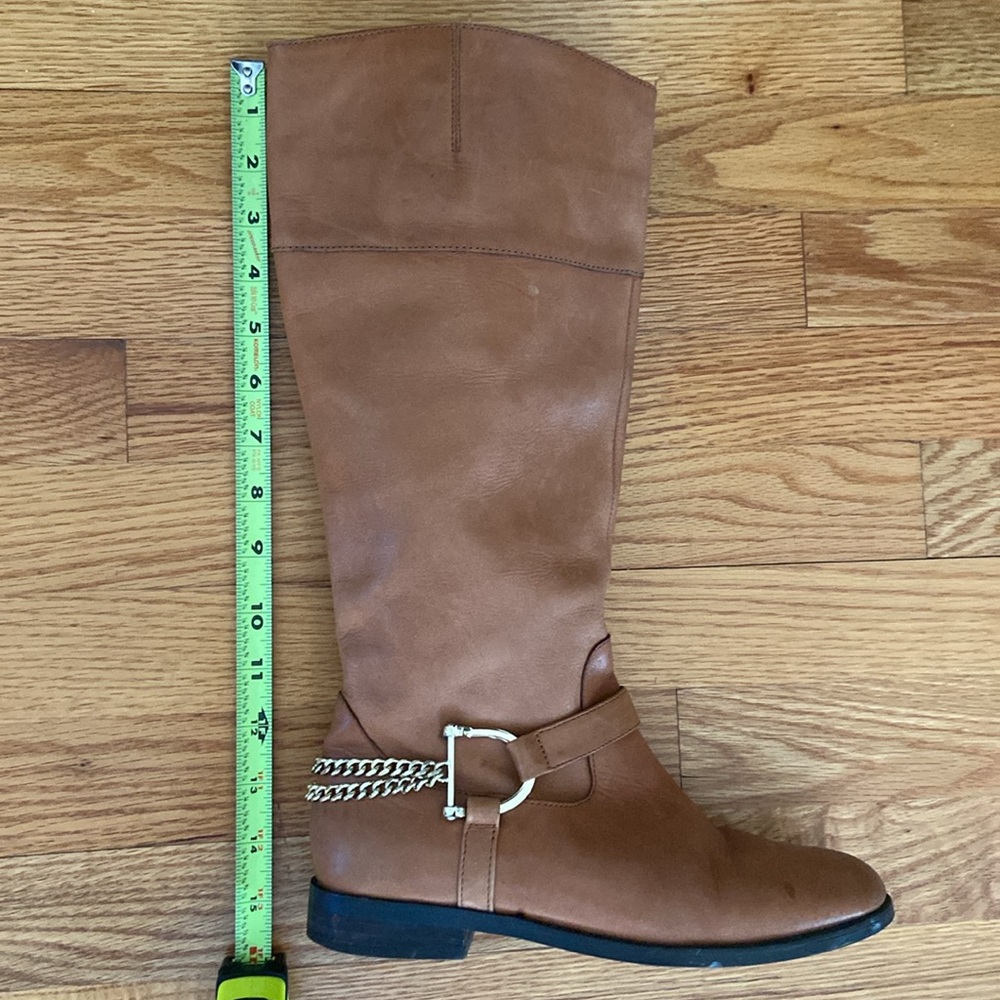 Lauren Ralph Lauren Jacqui Chain Leather Riding Boot. - Picture 13 of 14